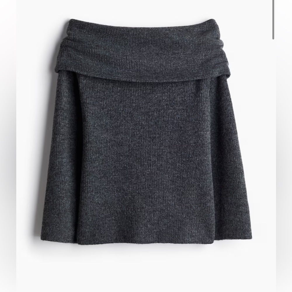 H&M wool blend off shoulder sweater